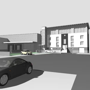 3D Rendering vom Businesspark Dobl