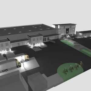 3D Rendering vom Businesspark Dobl
