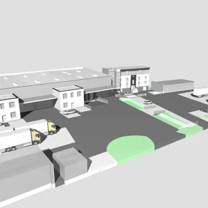 3D Rendering vom Businesspark Dobl